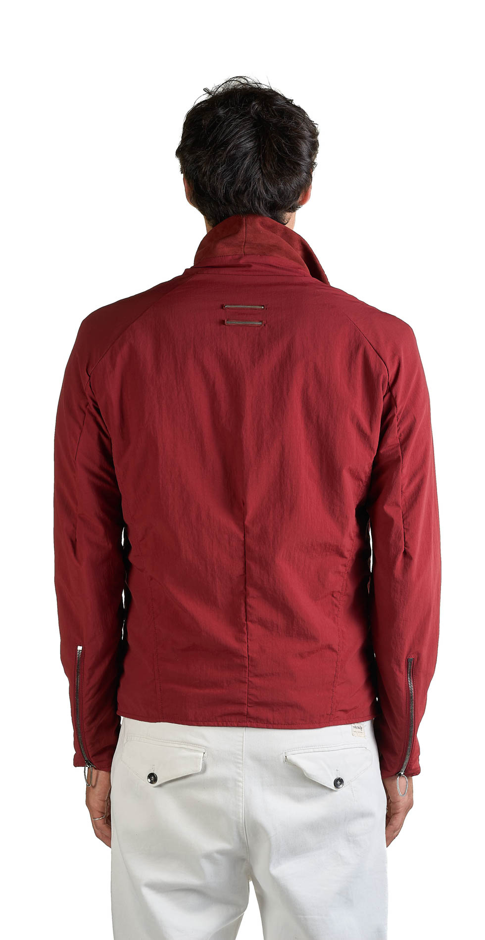 DANIELE BASTA LEATHER AND SILVER JACKET